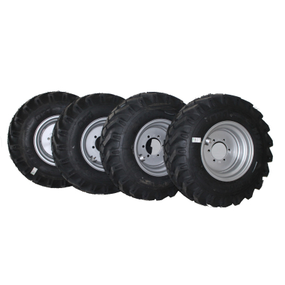 Set of tires for Unimog 421, 407 - Unimog tire 12.5 x 18, Unimog rim 11 x 18