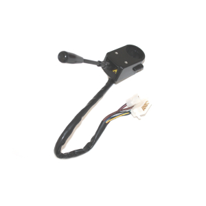 Turn signal switch with horn & high beams