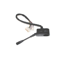 Turn signal switch with horn & high beams