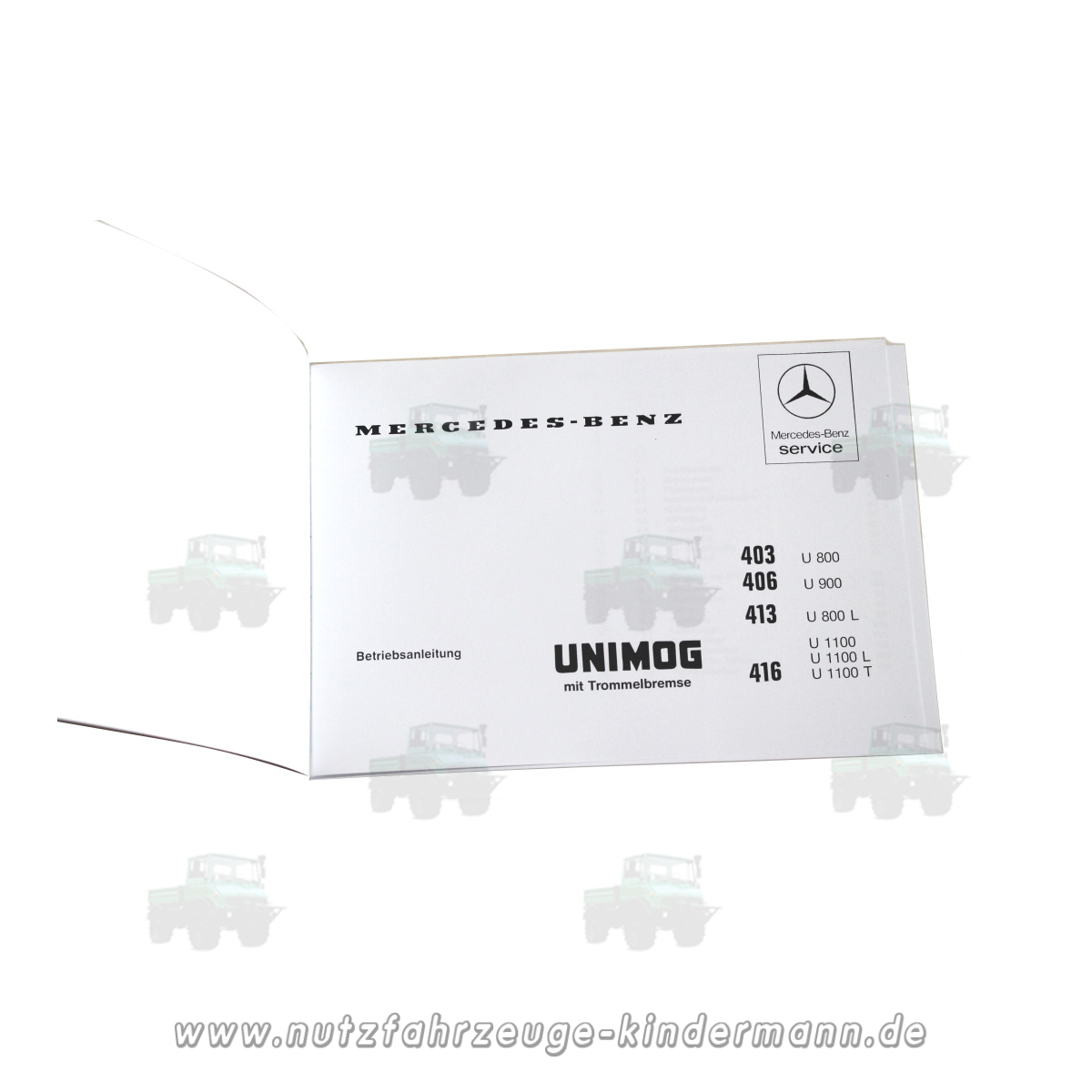 Betriebsanleitung Unimog 406 OM 352-U 65PS, 35,00 Betriebsanleitung Unimog 406 OM 352-U 65PS, 35,00