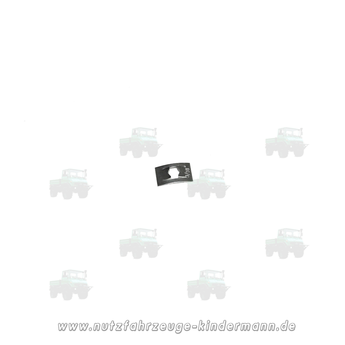 Firmenzeichen-Halteklammer Unimog 406, 4 box