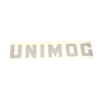 Unimog-Schriftzug in silber