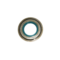 Sealing ring for steering knuckle with sheet metal rim