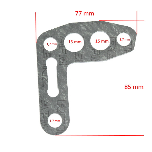 Gasket insert for oil filter flange