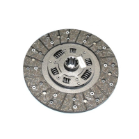 Single clutch clutch disc with continuous lining