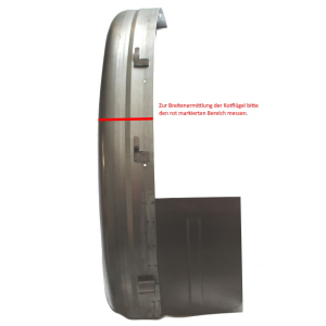 Front left fender, narrow approx. 150 mm, blank