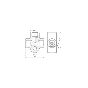 Distributor for brake line M12