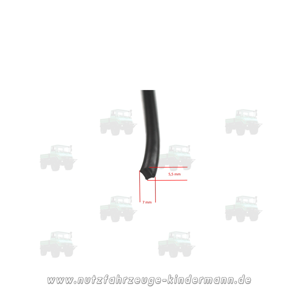 Filling rubber (rubber piping) for disc rubber