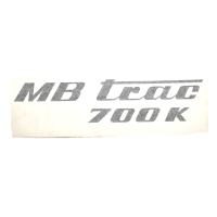 Aufkleber für Seitendeckel an Motorhaube MB-trac 700 G