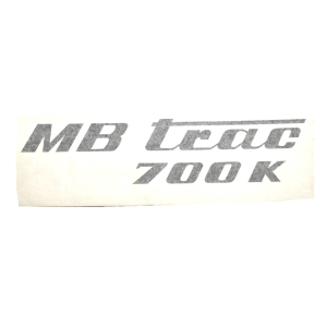 Sticker for side cover on hood MB-trac 700 K