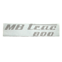 Aufkleber für Seitendeckel an Motorhaube MB-trac 800