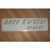 Aufkleber für Seitendeckel an Motorhaube MB-trac 1100