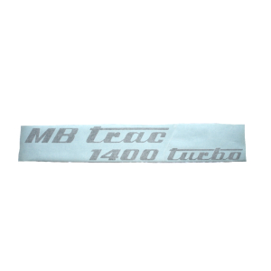 Sticker for side cover on hood MB-trac 1400 turbo