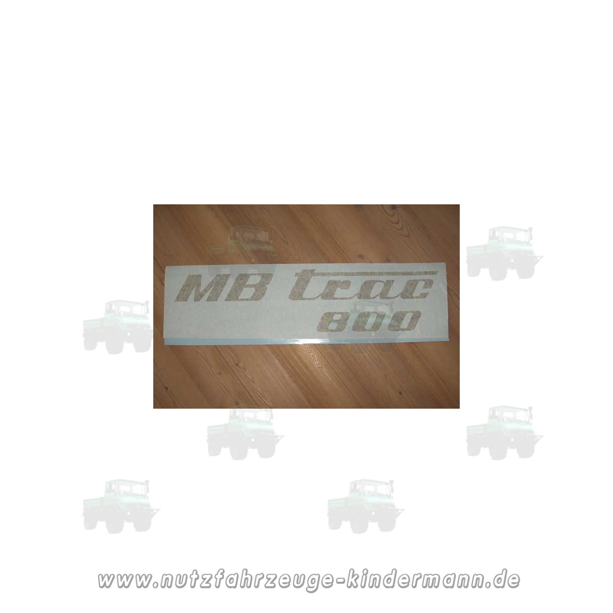 Sticker for side cover on hood MB-trac 1600 turbo