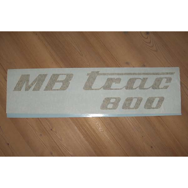 Sticker for side cover on hood MB-trac 1600 turbo