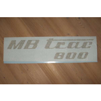 Sticker for side cover on hood MB-trac 1600 turbo