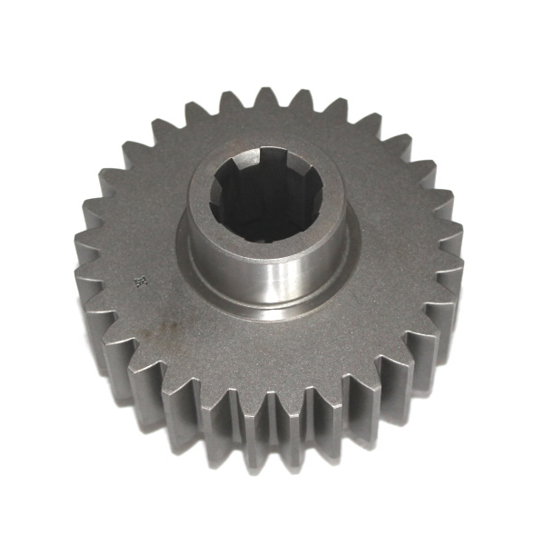 Gear with internal spline profile to the displacement gearbox