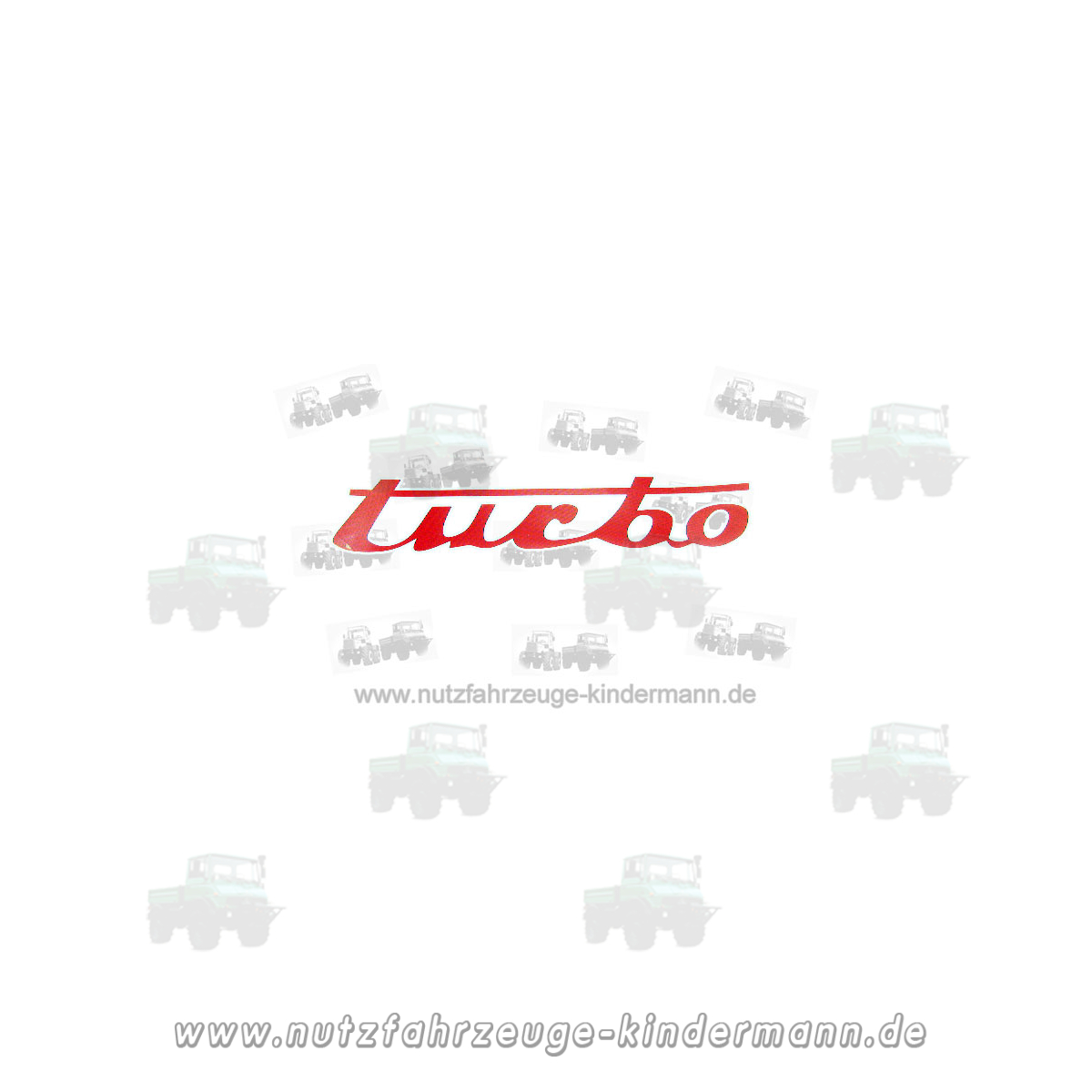 Aufkleber Turbo f&uuml;r Seitendeckel