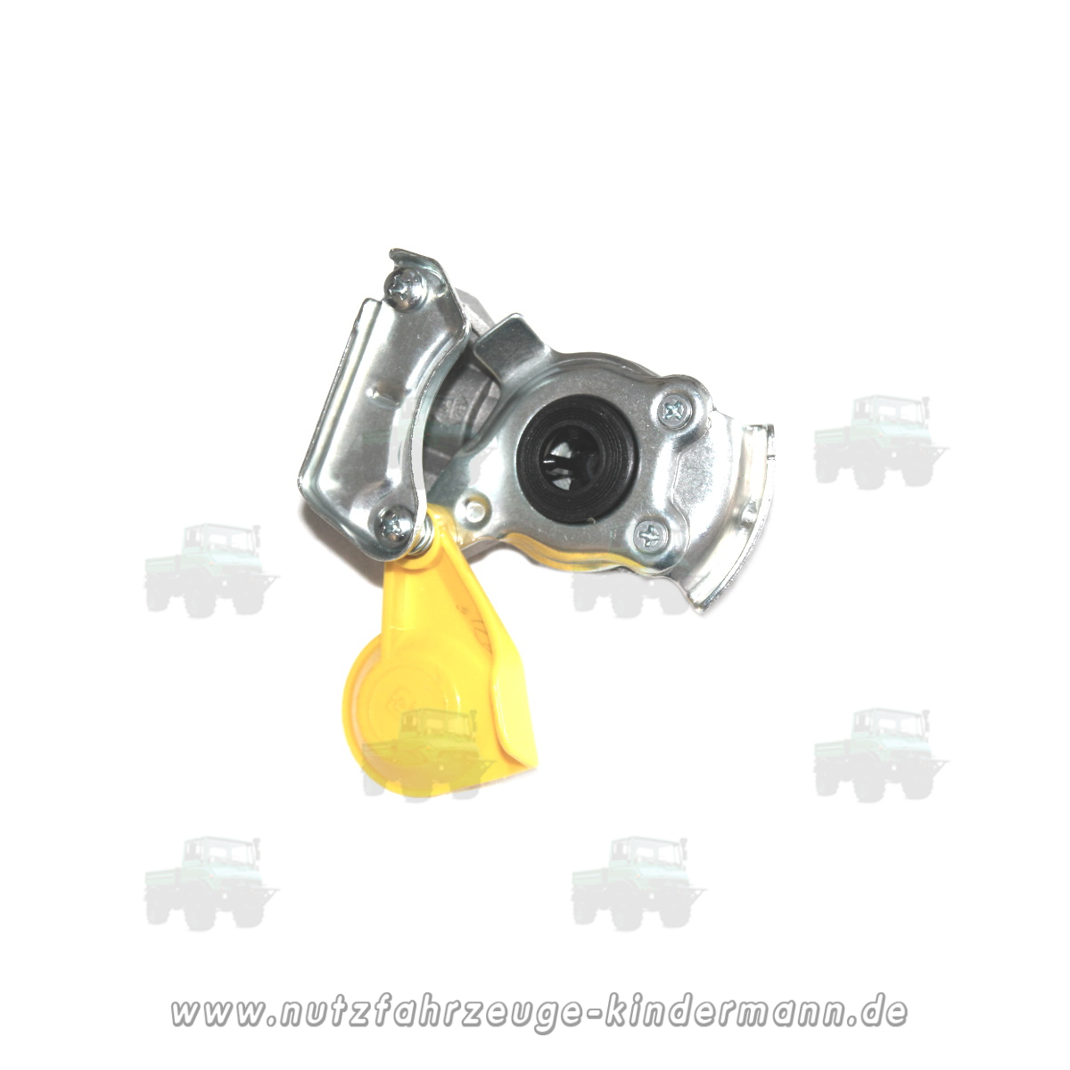 Coupling head with valve yellow M22x1,5 box