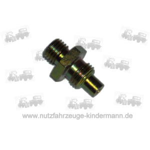 Einschraubstutzen im Achsrohr für Differentialsperre