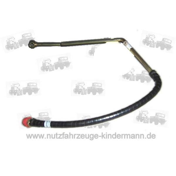 Compressed air line (brake hose) from brake booster to trailer brake system