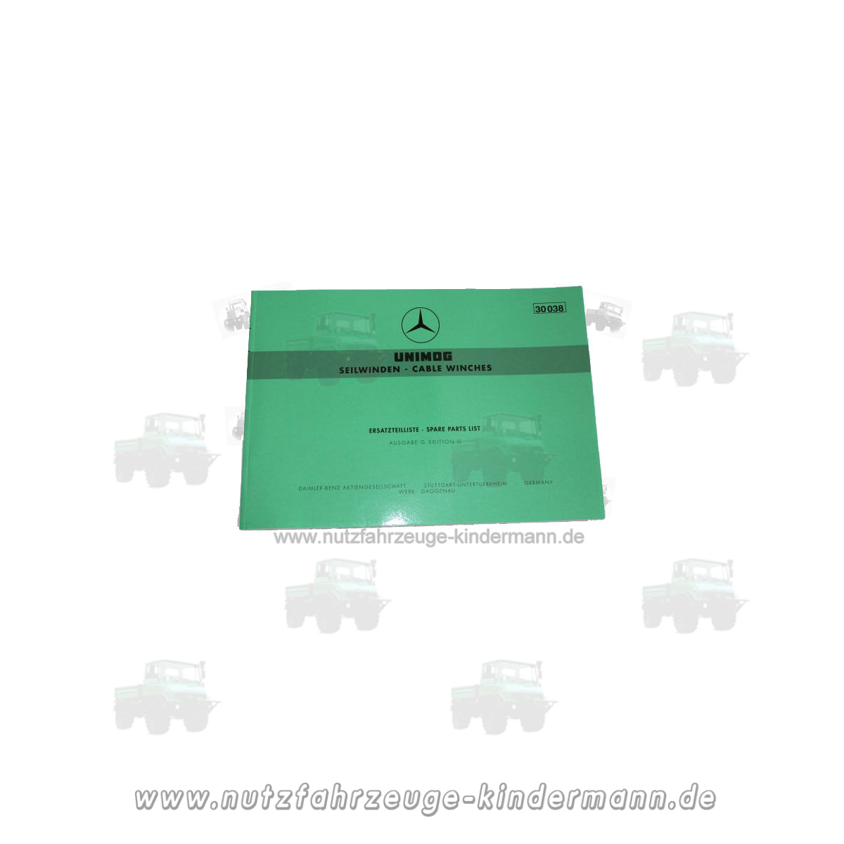 Ersatzteilliste für Mercedes Front und Heckwinde 35009/