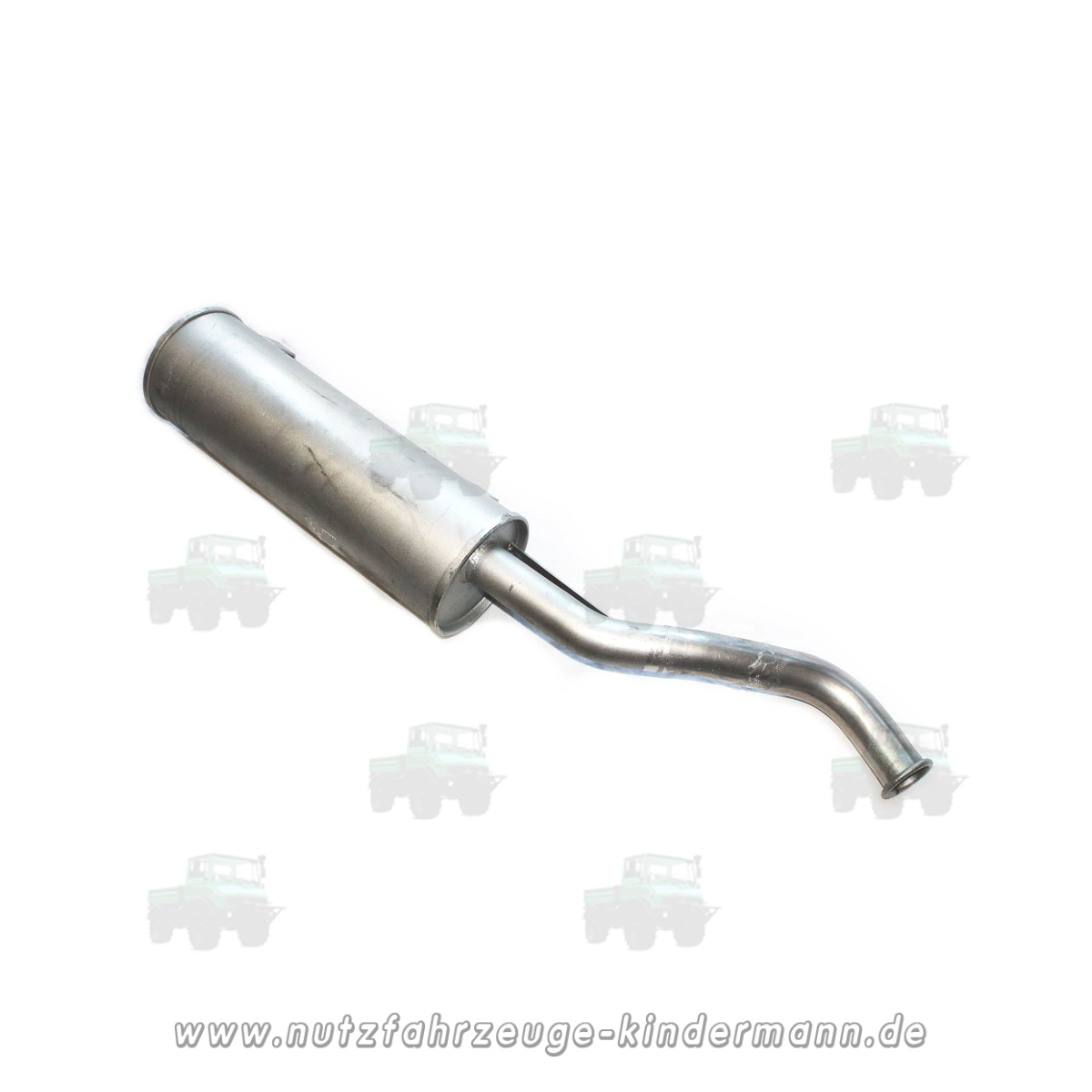 Exhaust silencer with tailpipe box