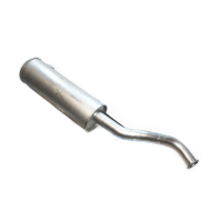 Exhaust silencer with tailpipe