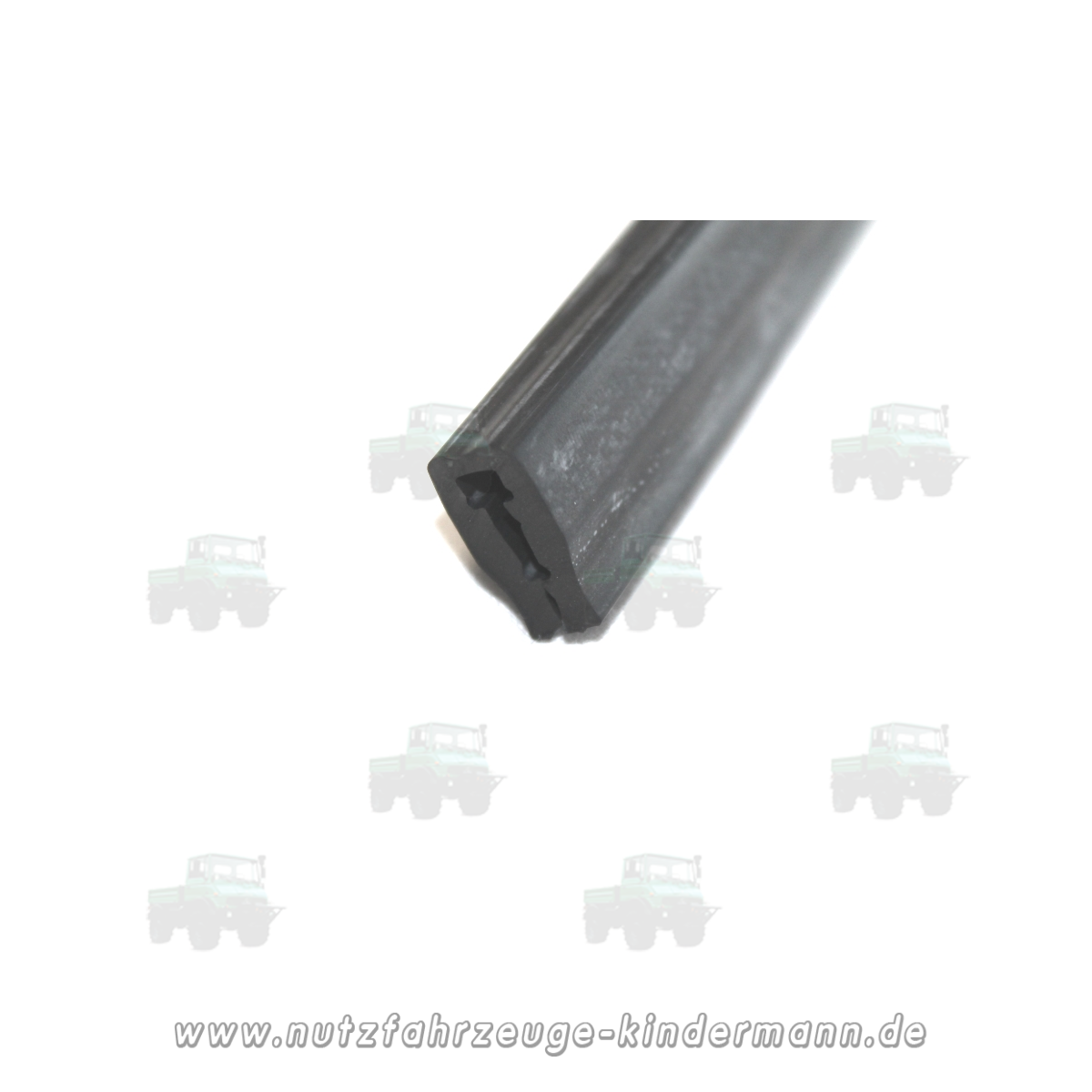 Single glass rubber - crank window