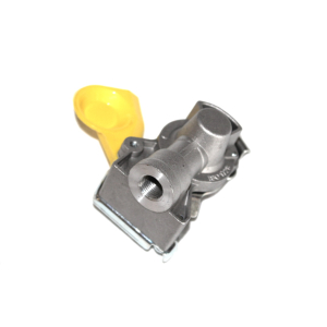 Coupling head with valve yellow, M16 x 1.5