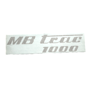 Aufkleber für Seitendeckel MB-trac 1000