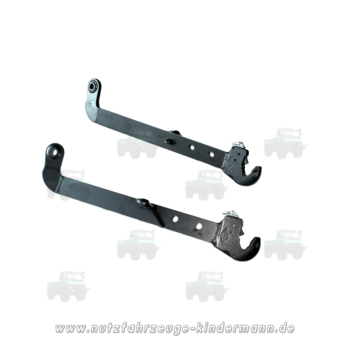 Lower link with quick-release hook, Cat. box