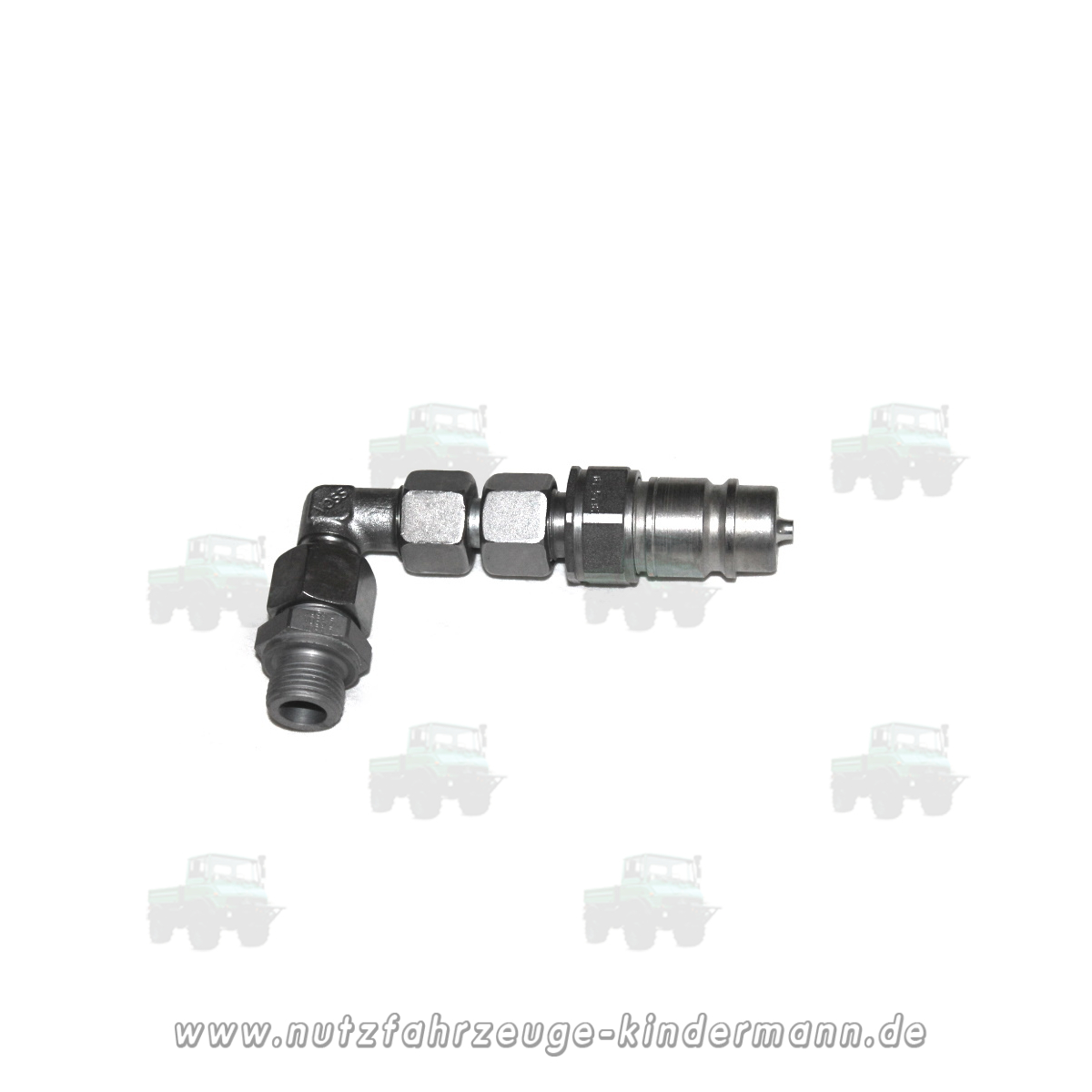 Connection fitting to the tilt cylinder