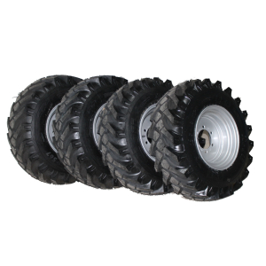 Reifensatz 12,5 x 18 auf Felge 11 x 18 Mit Schlauch