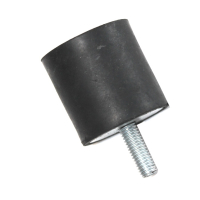 Rubber buffer for hood latch