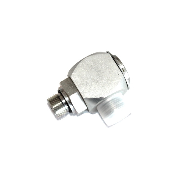 Swivel fitting, heavy duty, 16 mm, 90 degrees