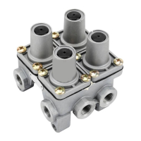 Four-circuit protection valve