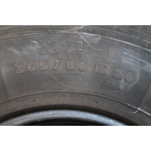 Set of Michelin XZL tires, 365/80 R20