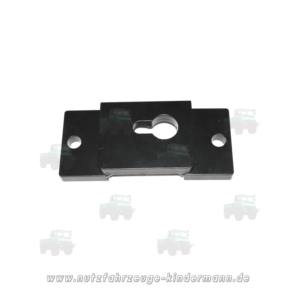 Retaining plate for displacement gear (q box